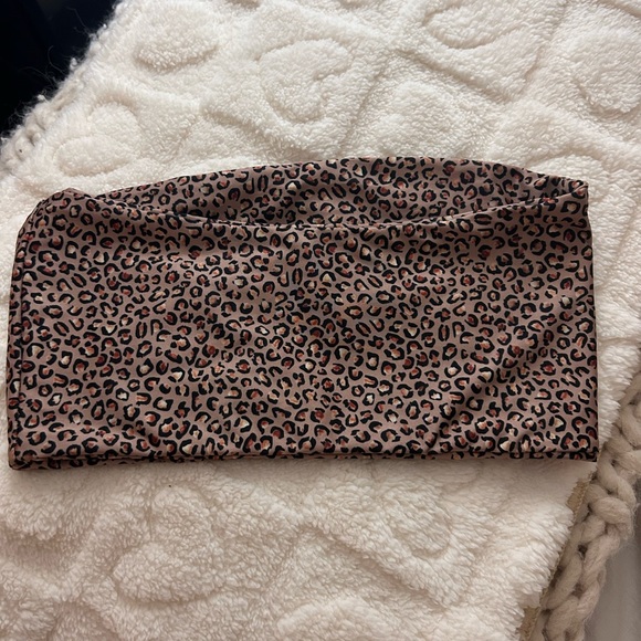 Stone Fox Swim Cheetah Bandeau Bikini - Picture 2 of 2